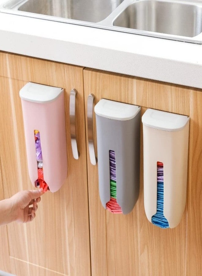 siddhmurti Wall Hanging Extraction Garbage Bags Storage Box Kitchen Organizer Plastic Wall Mounted Rubbish Bag Container (Multi Color) - Image 3